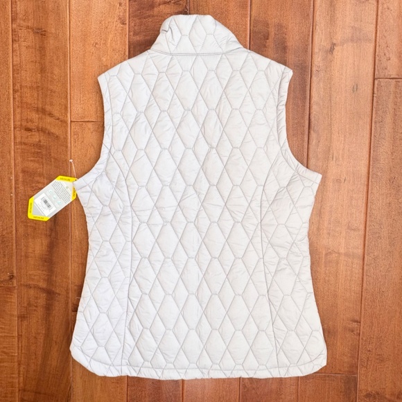 NWT Free Country Ladies Quilted Sherpa Vest Size M Gray - Picture 8 of 11